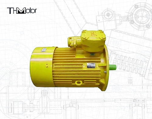 380-440V IMB3 Alev geçirmez elektrikli motor -15°C'den 40°C'ye çevre sıcaklığı 200 KW